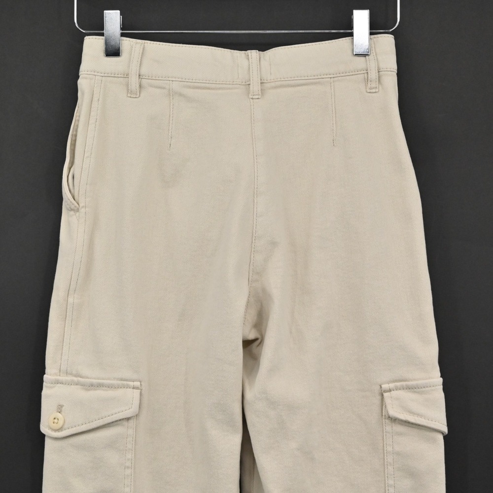 Aritzia‎ Womens Wilfred Free Modern Cargo Pants Size 0 High Rise Tapered Cream - Picture 12 of 14